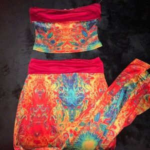 Vibrant Multicolor Two-Piece Set